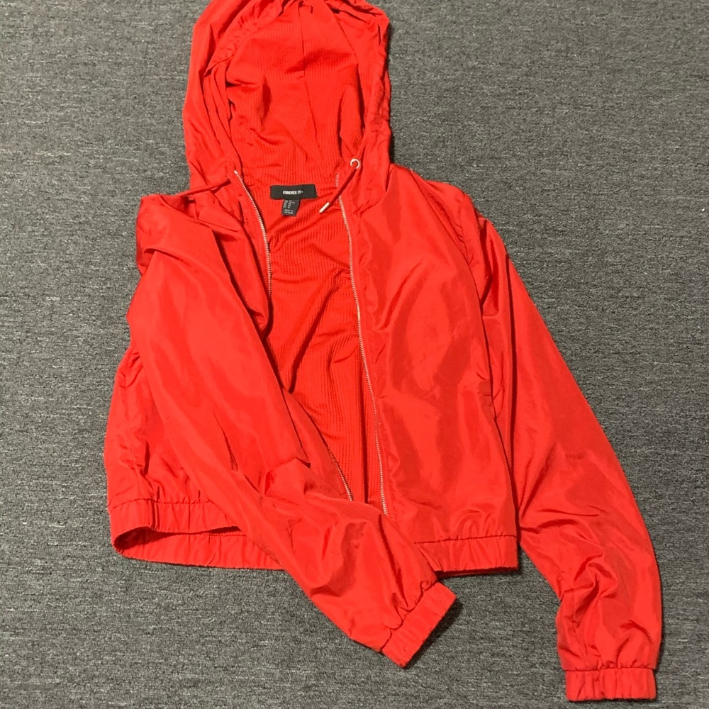 Red Windbreaker